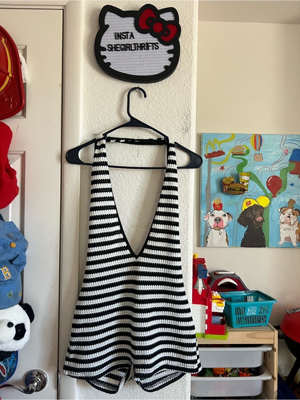 striped romper - Picture 1 of 2